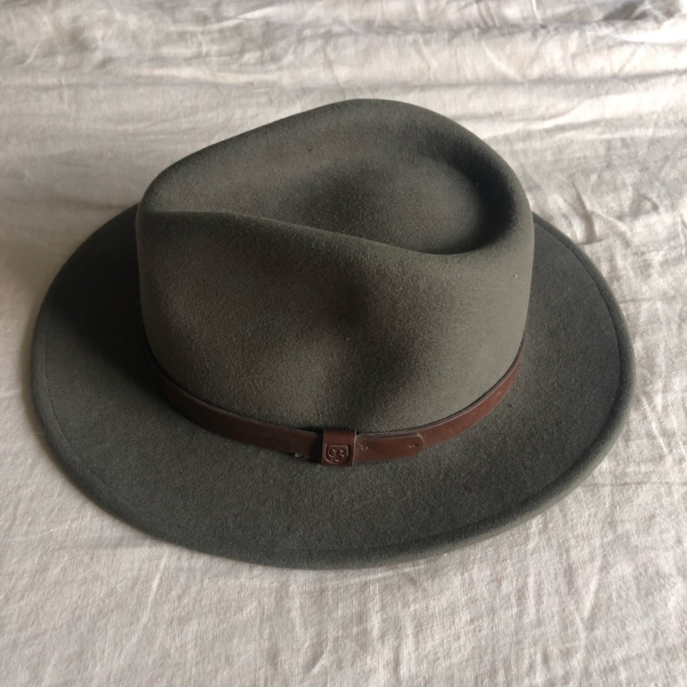 Brixton Messer Fedora - Olive Green - Medium
